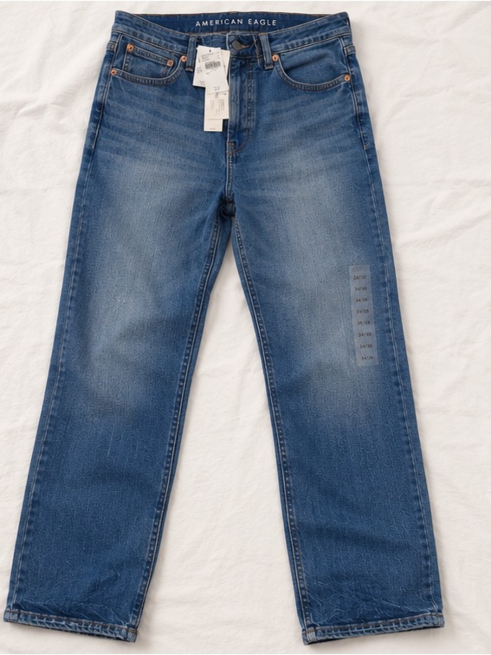 American Eagle Outfitters Men’s Slim Straight Jeans - Medium Blue